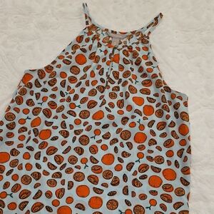 Banana Republic Citrus Print Sleeveless Top